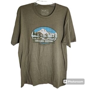 Mens Eddie Bauer Tee Shirt Size Large Green